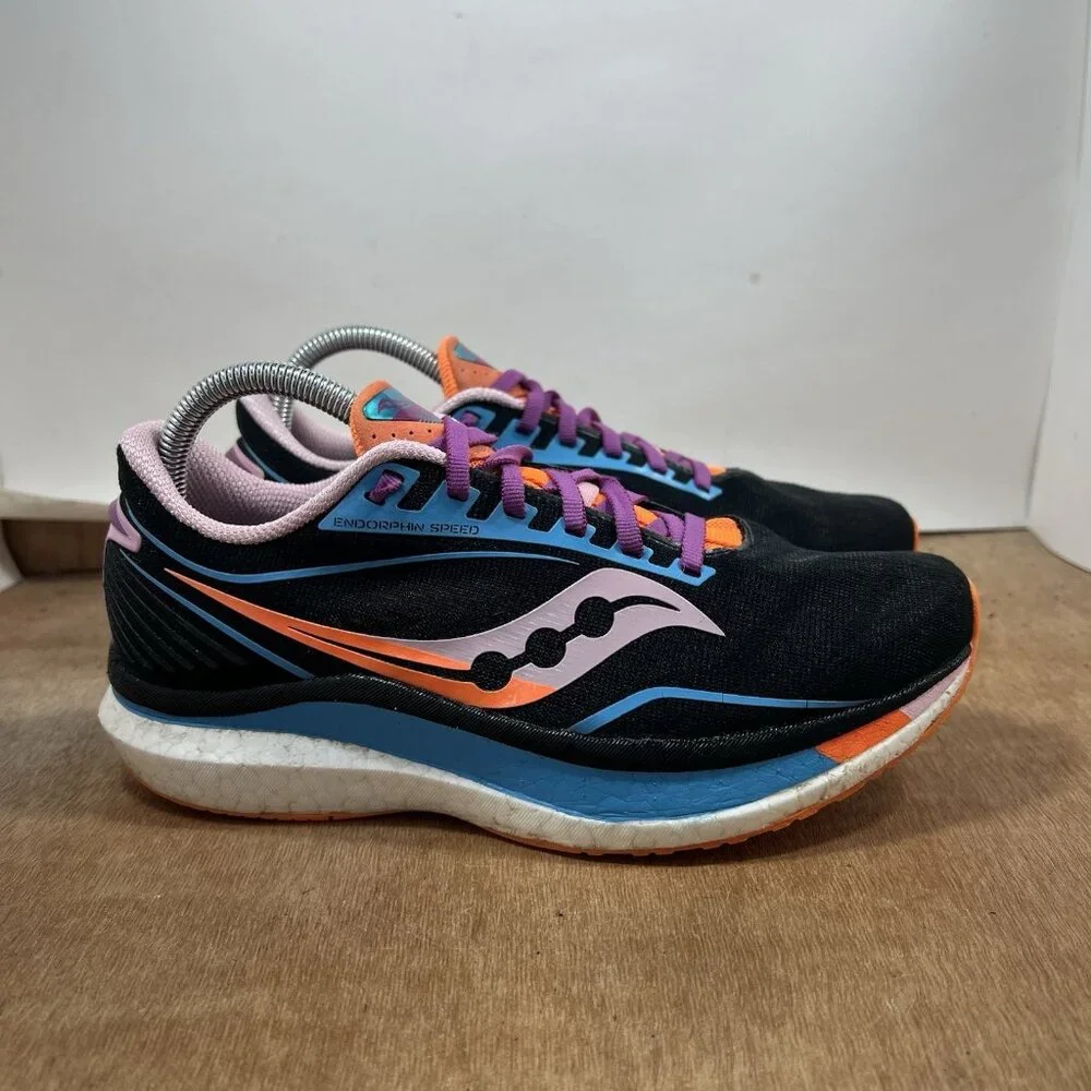Saucony Endorphin Speed Woman’s Size 9 Shoes Athletic Running Black Sneakers